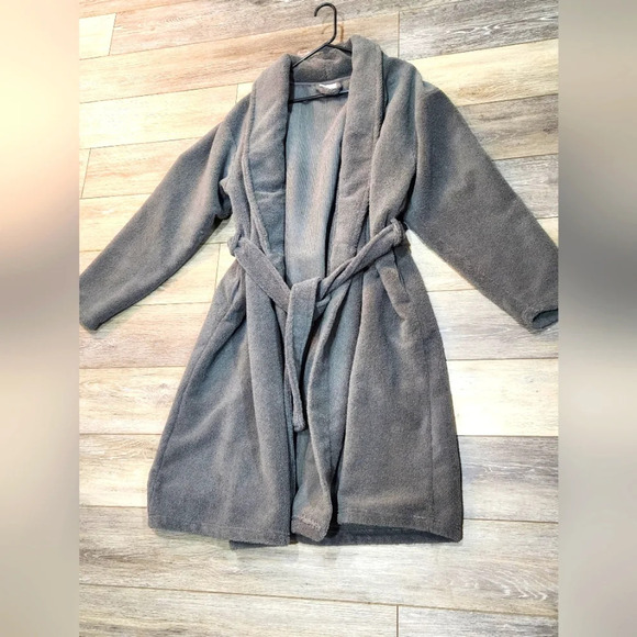 MDRNST grey fleece mens robe - Picture 1 of 5